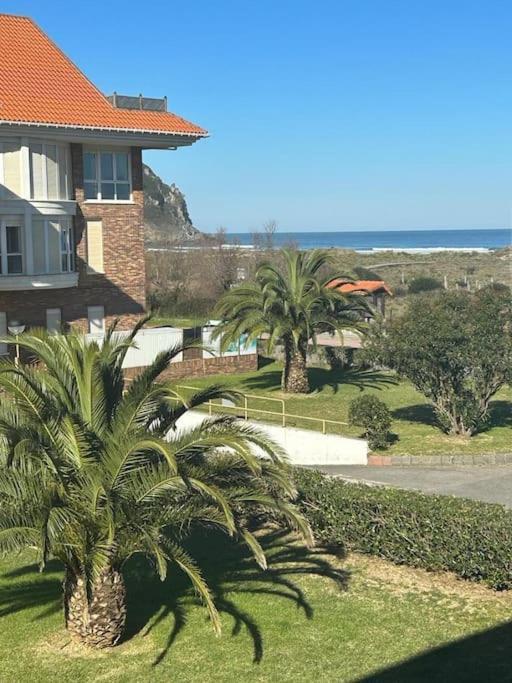 Playa De Berria -Apartamento Con Piscina Y Vistas Al Mar ซานโตญา ภายนอก รูปภาพ